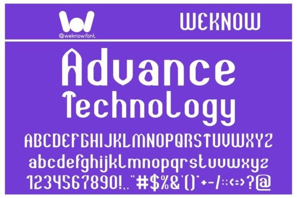 Advance Technology: A Modern Display Typeface for Editorial Design
