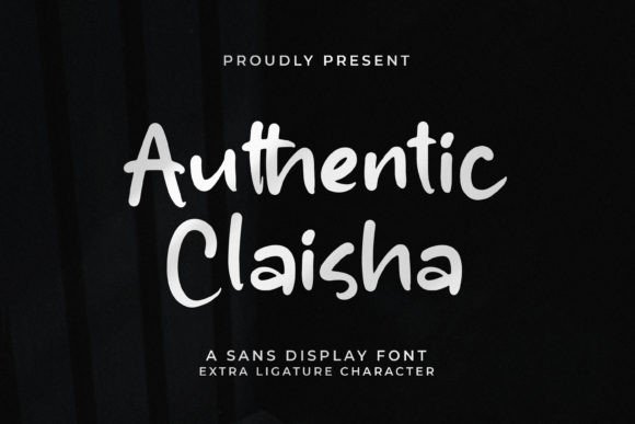 Authentic Claisha: A Handwritten Display Font for Editorial Design
