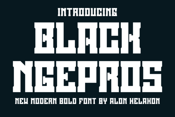Black Ngepros: The Bold Display Font for Polished Business Branding