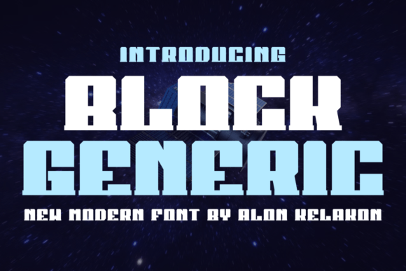 Block Generic: A Bold Display Typeface for Modern Web Design