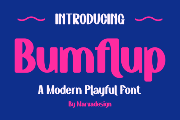 Bumflup: A Bold Display Font for Standout Branding Projects