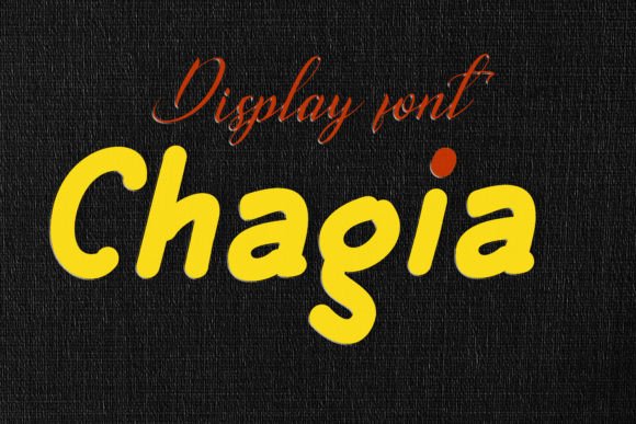 Chagia: A Vintage Display Font for Authentic Brand Identity