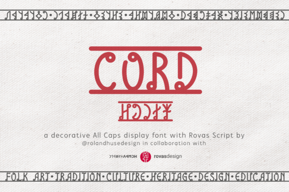 Cord: A Modern Display Typeface with Old-World Charm