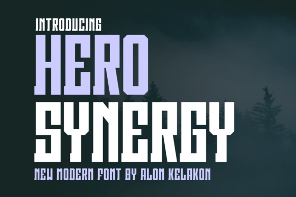 Hero Synergy: A Masculine Display Font for Bold Brand Identity