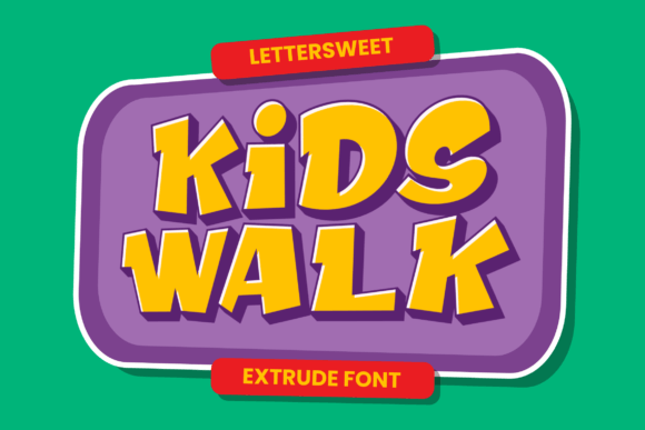 Kids Walk: The Perfect Display Typeface for Playful Editorial Design