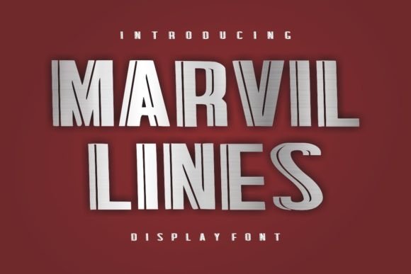 Marvil Lines: The Bold Display Typeface for Creative Crafters