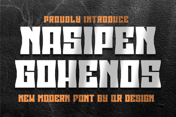 Nasipen Gohenos: A Bold Display Typeface for Editorial Design