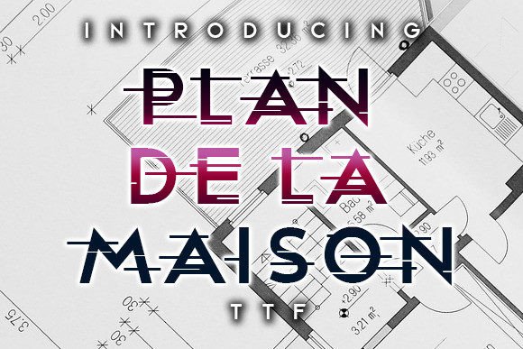 Plan De La Maison: A Display Typeface for Editorial Design