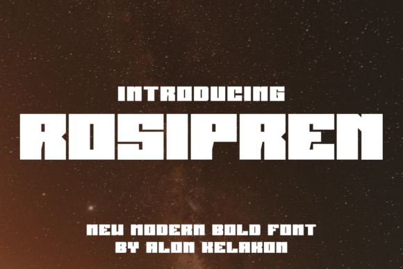 Rosipren: A Modern Display Typeface for Creative Web Design