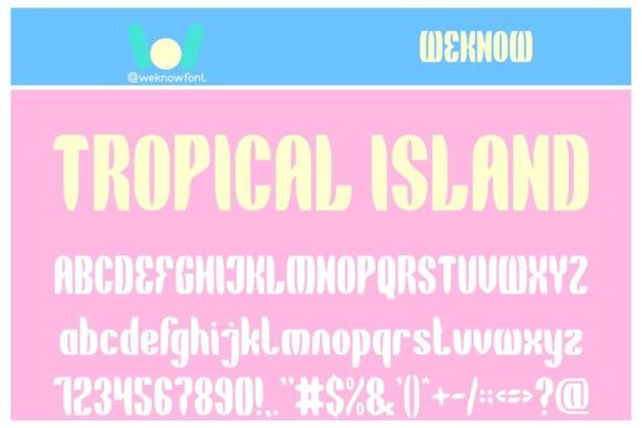 Tropical Island: The Premium Display Font for Scroll-Stopping Visuals