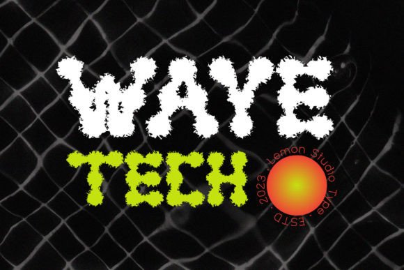 Waye Tech: The Modern Display Typeface for Bold Branding